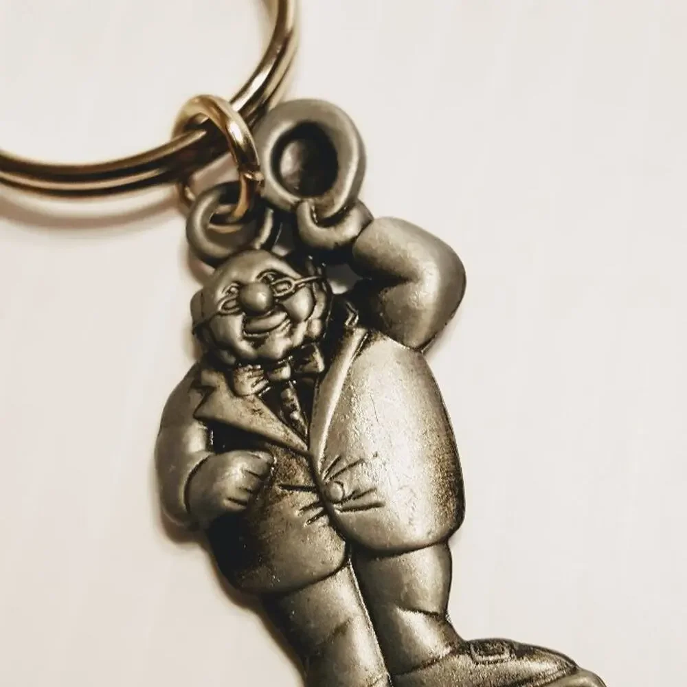 Metal Fitzgerald Casino Mr. O'Lucky Key Chain Vintage Las Vegas, NV.